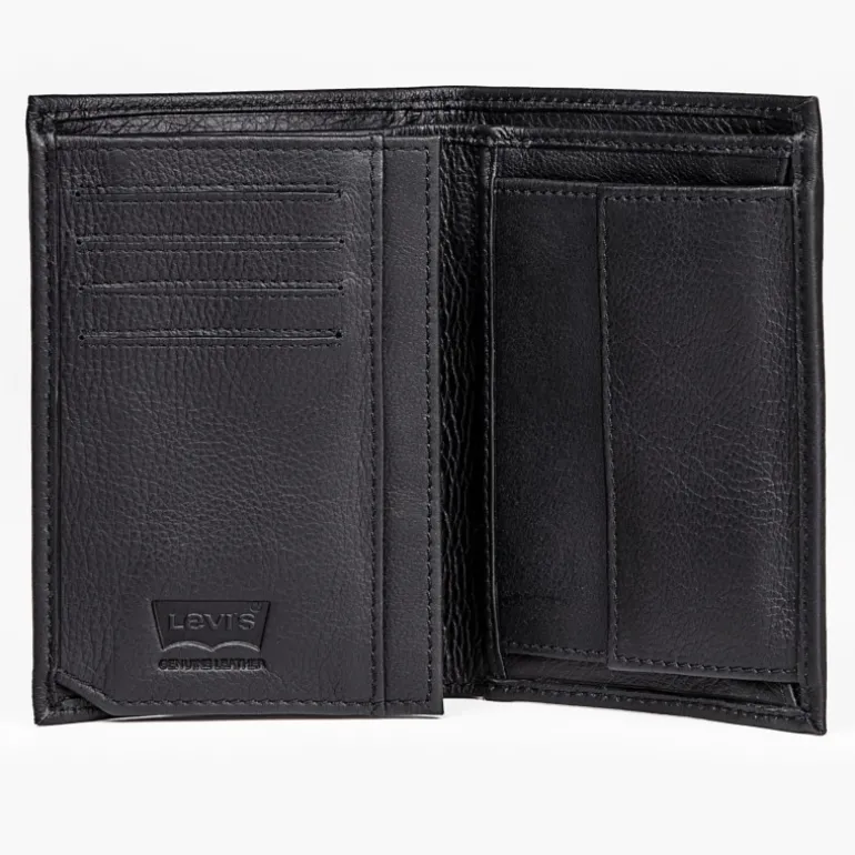 Portefeuilles Levi's ® Two Horses en cuir noir