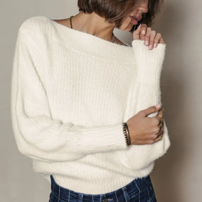 Pull femme Freeman T Porter Peria blanc