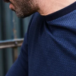 Pull Freeman T Porter homme Benito Lane bleu marine