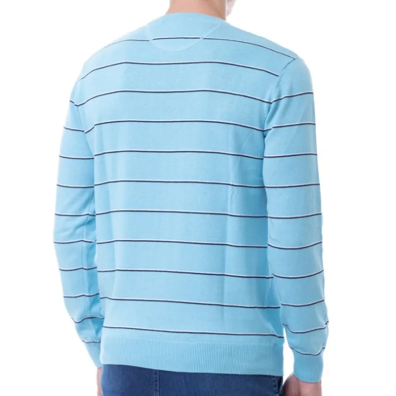 Pull Us Polo Assn homme bleu rayé