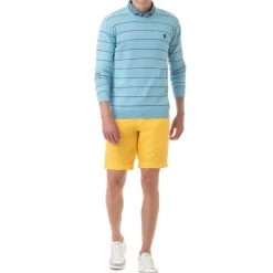 Pull Us Polo Assn homme bleu rayé