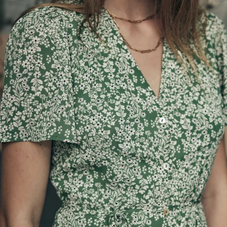 Robe Freeman T Porter Mila Bucolic liberty vert