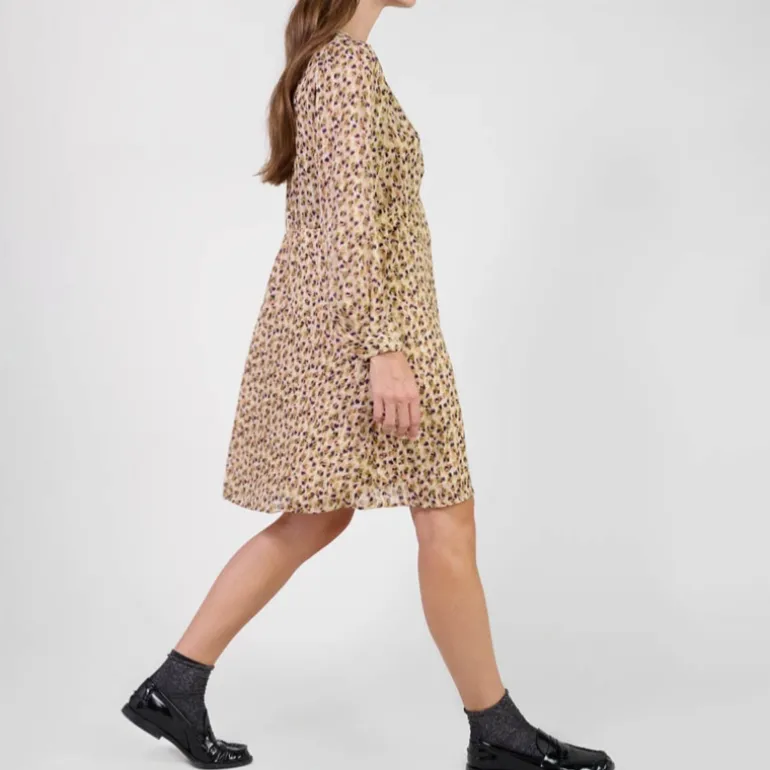 Robe Le Temps des Cerises Nahia à motif léopard