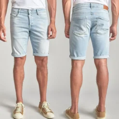 Short en jeans homme Le Temps des Cerises Landrew