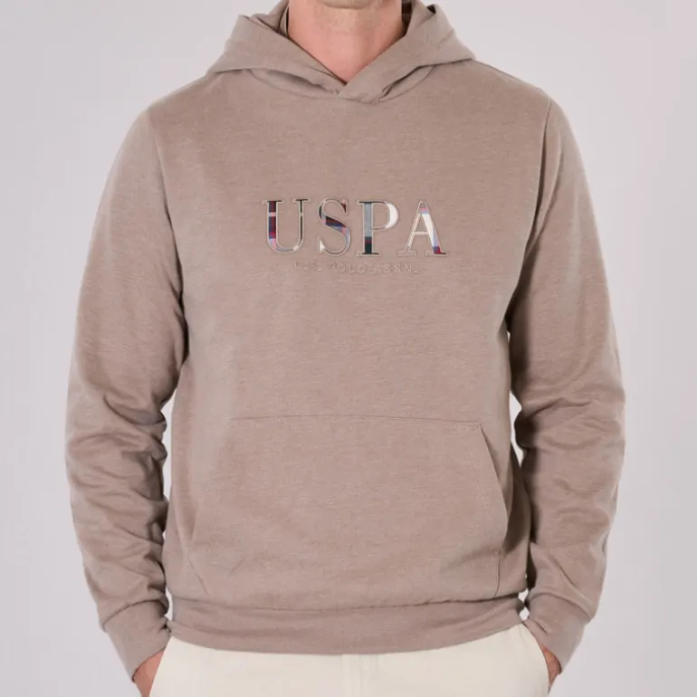 Sweat à capuche Us Polo Assn Tyba cappuccino