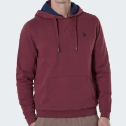 Sweat à capuche Us Polo Assn Rain bordeaux