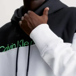 Sweat Hoodie Calvin Klein Ck Jeans blanc et noir