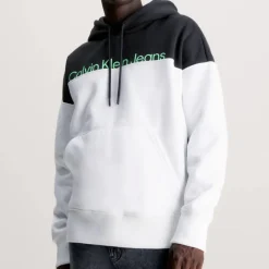 Sweat Hoodie Calvin Klein Ck Jeans blanc et noir