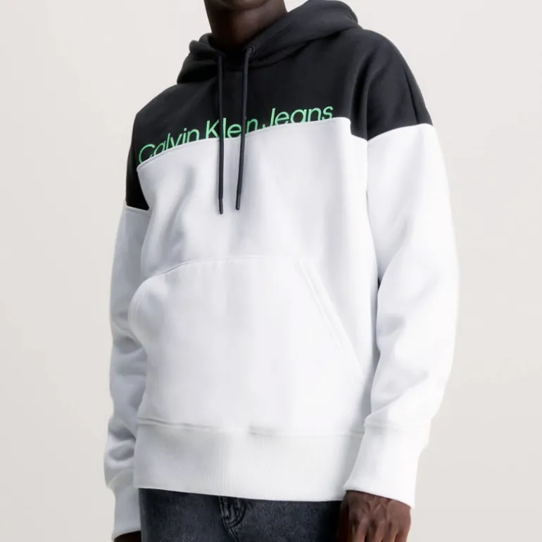Sweat Hoodie Calvin Klein Ck Jeans blanc et noir