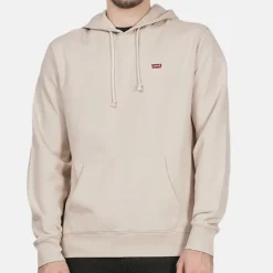Sweat Levis homme beige logo rouge