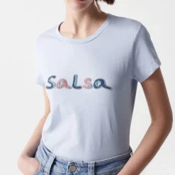 T Shirt bleu Salsa Jeans pour femme