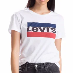 T Shirt femme Levi's ® sportswear tee blanc logo Levi's