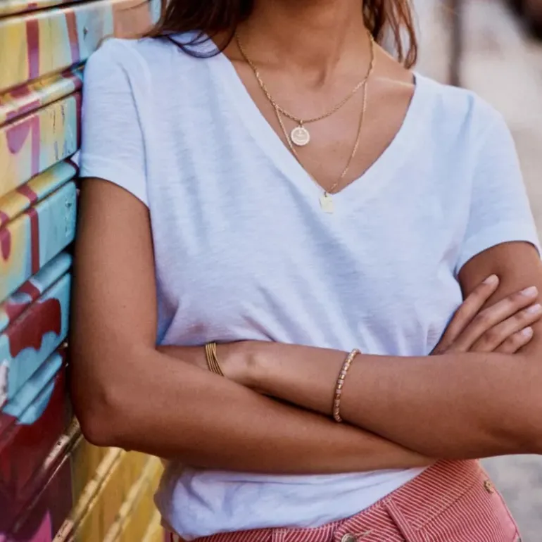 T Shirt Freeman T Porter femme Tobby blanc