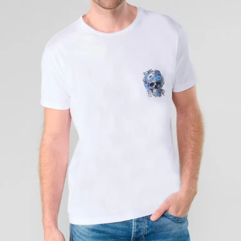 T Shirt Le Temps des Cerises Santiago blanc