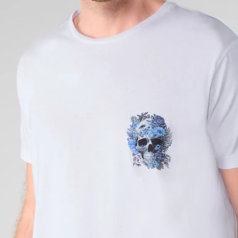 T Shirt Le Temps des Cerises Santiago blanc