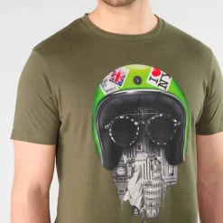 T Shirt Le Temps des Cerises homme Wenby kaki