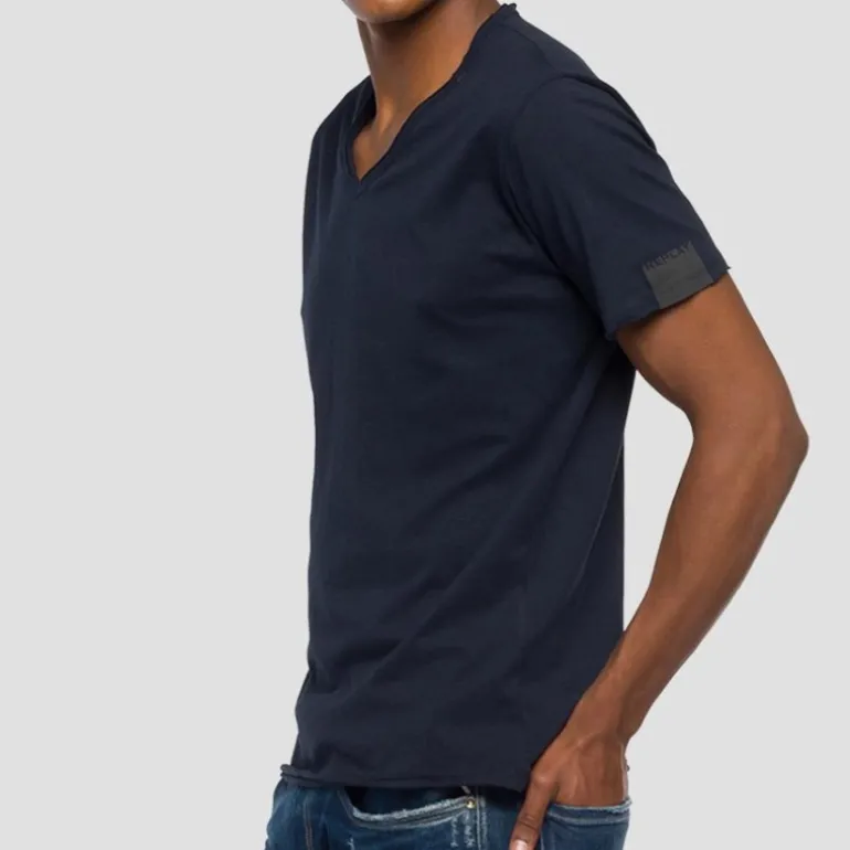T Shirt Replay Jeans bleu marine pour homme