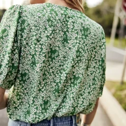 Top / Chemisier Freeman T Porter Torelle Bucolic liberty vert