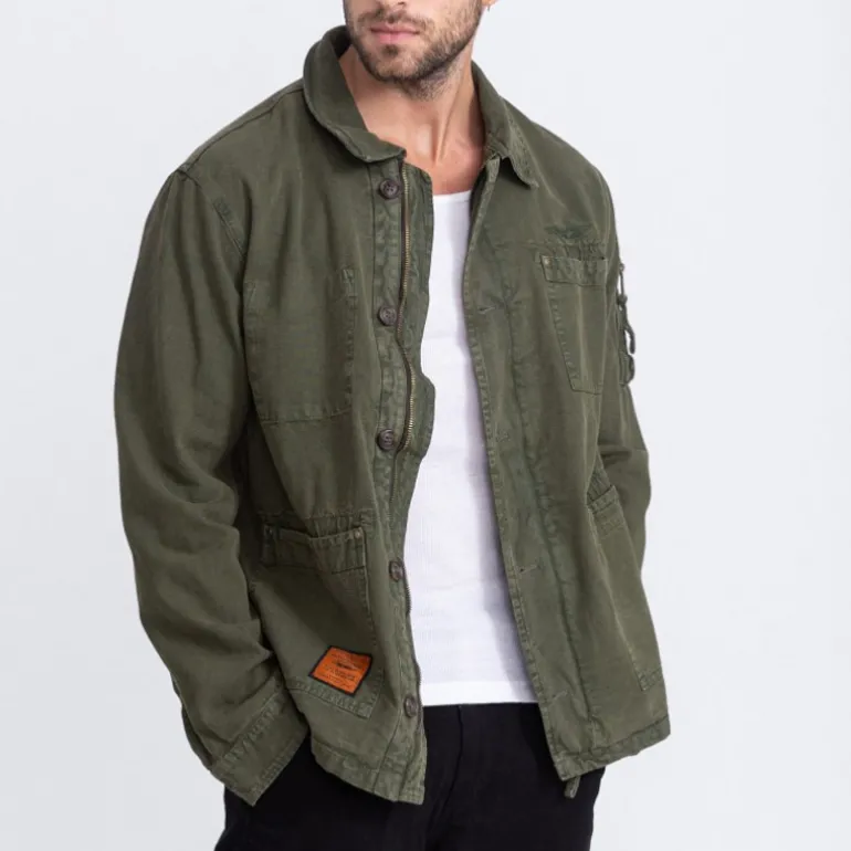 Veste droite Bombers Original Davis Kaki
