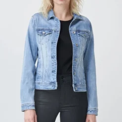 Veste en jeans Salsa femme bleu clair