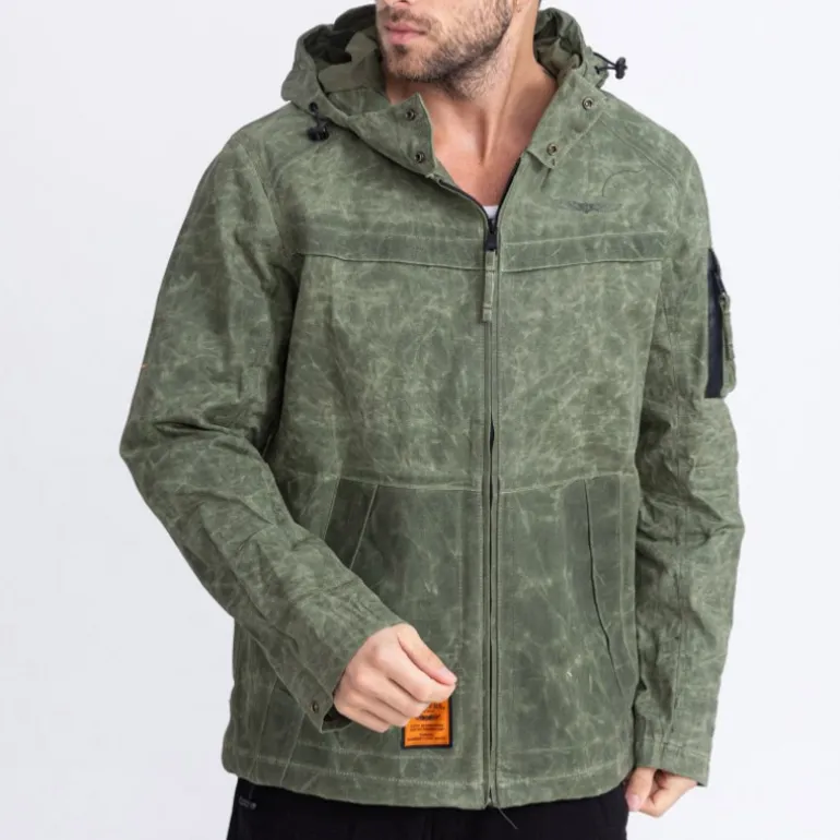 Veste gabardine Bombers Original Elelson Kaki