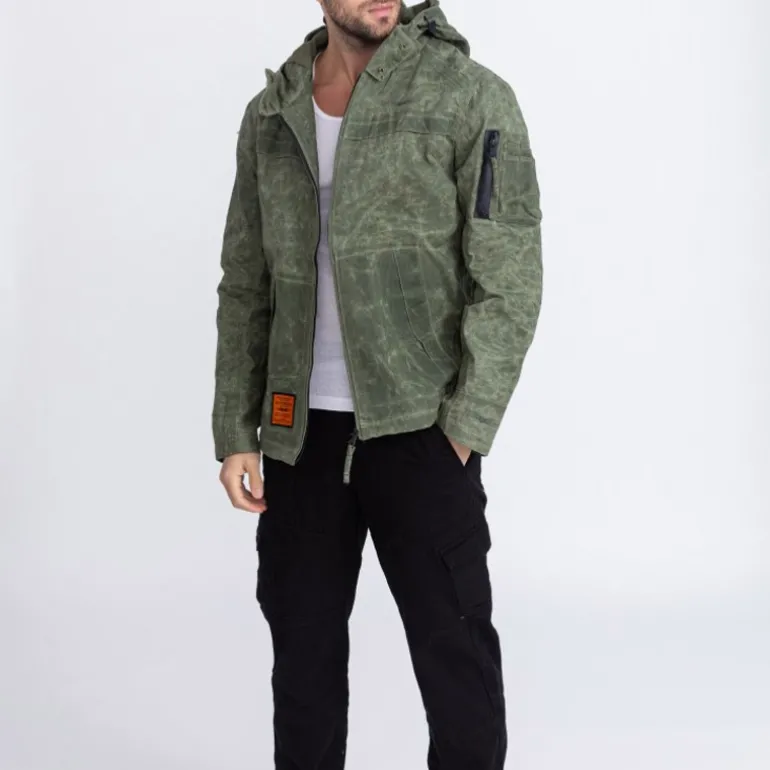 Veste gabardine Bombers Original Elelson Kaki