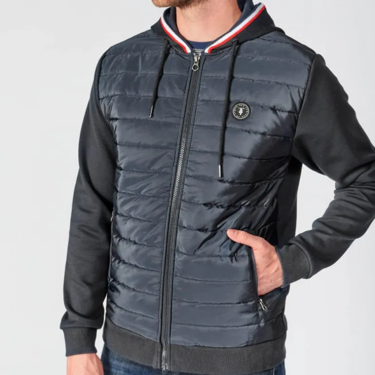 Veste hybride Le Temps des Cerises homme Thol bleu marine