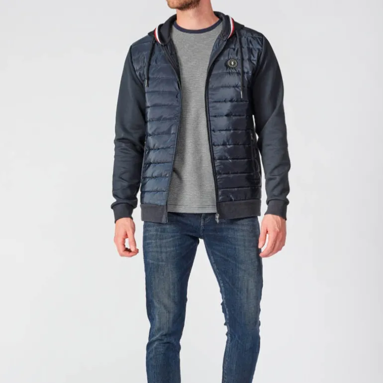 Veste hybride Le Temps des Cerises homme Thol bleu marine