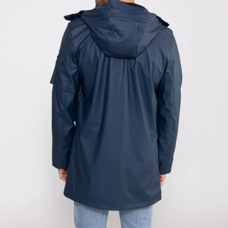 Veste longue imperméable Bombers Original Djinn bleu marine