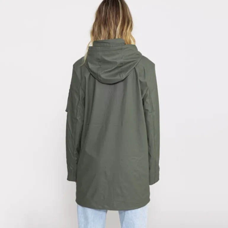 Veste longue imperméable Bombers Original Djinn femme kaki