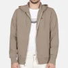 Veste sweat zippé capuche Levi's homme beige